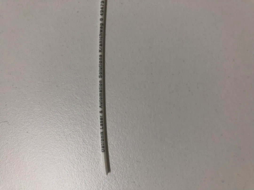 Application – fiber laser marking on plastic