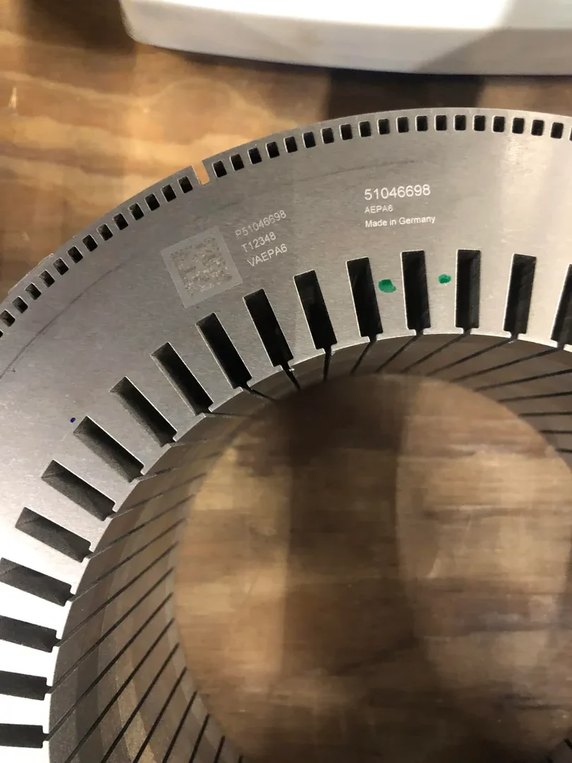 Fiber laser engraving on stainless steel