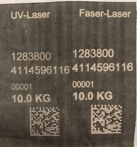 UV laser marking on Tyvek