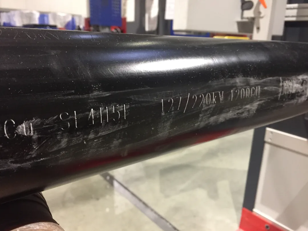 Application – CO2 laser marking of subsea cables