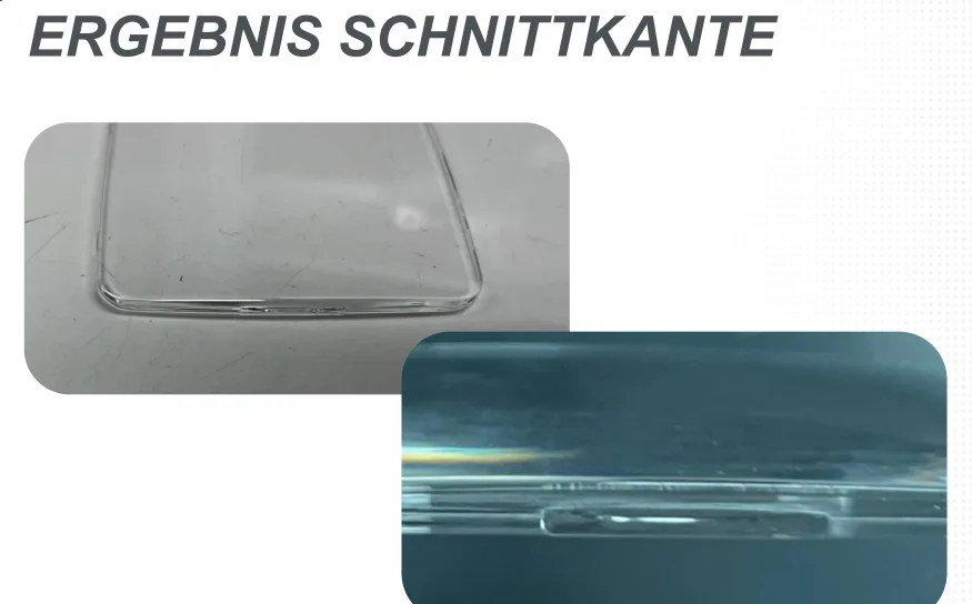 Application – PMMA cut edge comparison