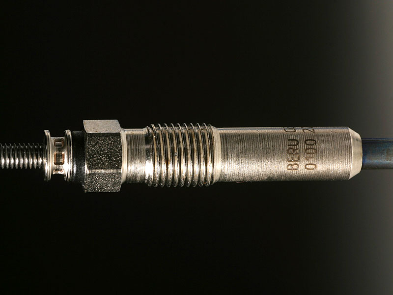 Laser marking on a glow plug